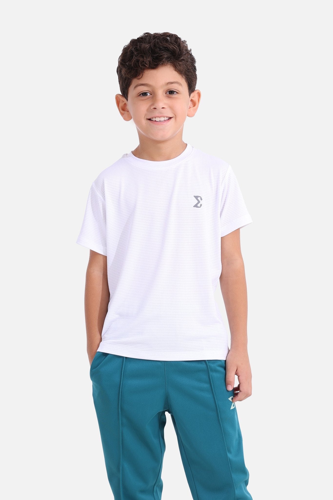 Kids White Nimble T-Shirt - Sigma Fit