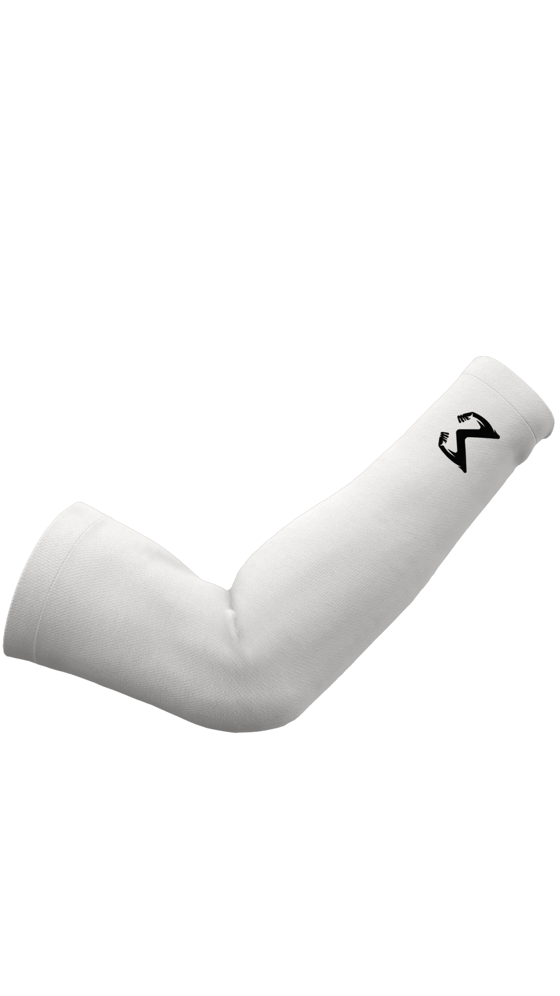 Pair of White Sigma Logo Arm Sleeve - Sigma Fit