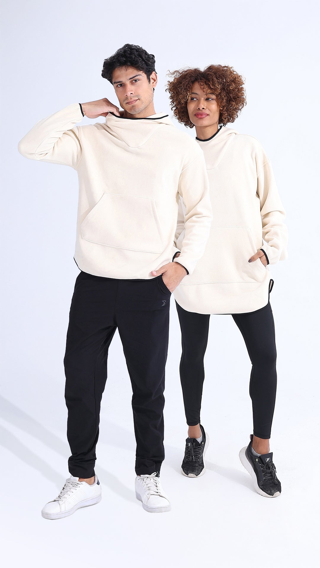 Unsiex Arctic Wolf Fleece Hoodie - Sigma Fit