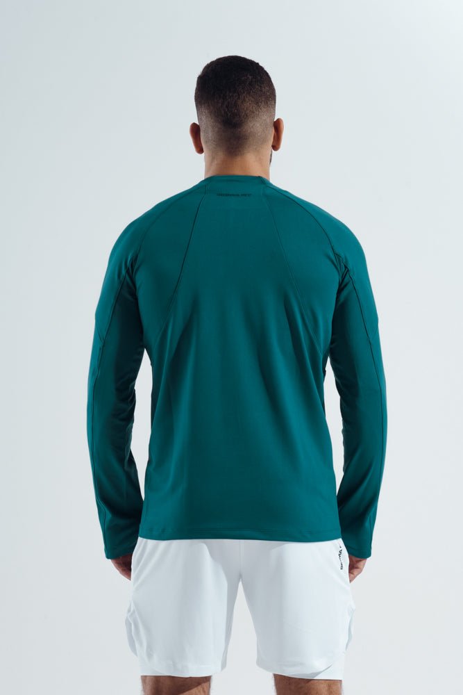 Teal Green Crosswind quarter zipper - Sigma Fit