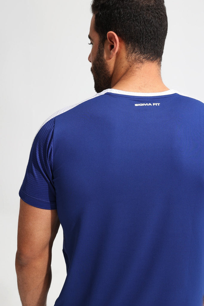 Bellwether Blue Contrast Tee - Sigma Fit