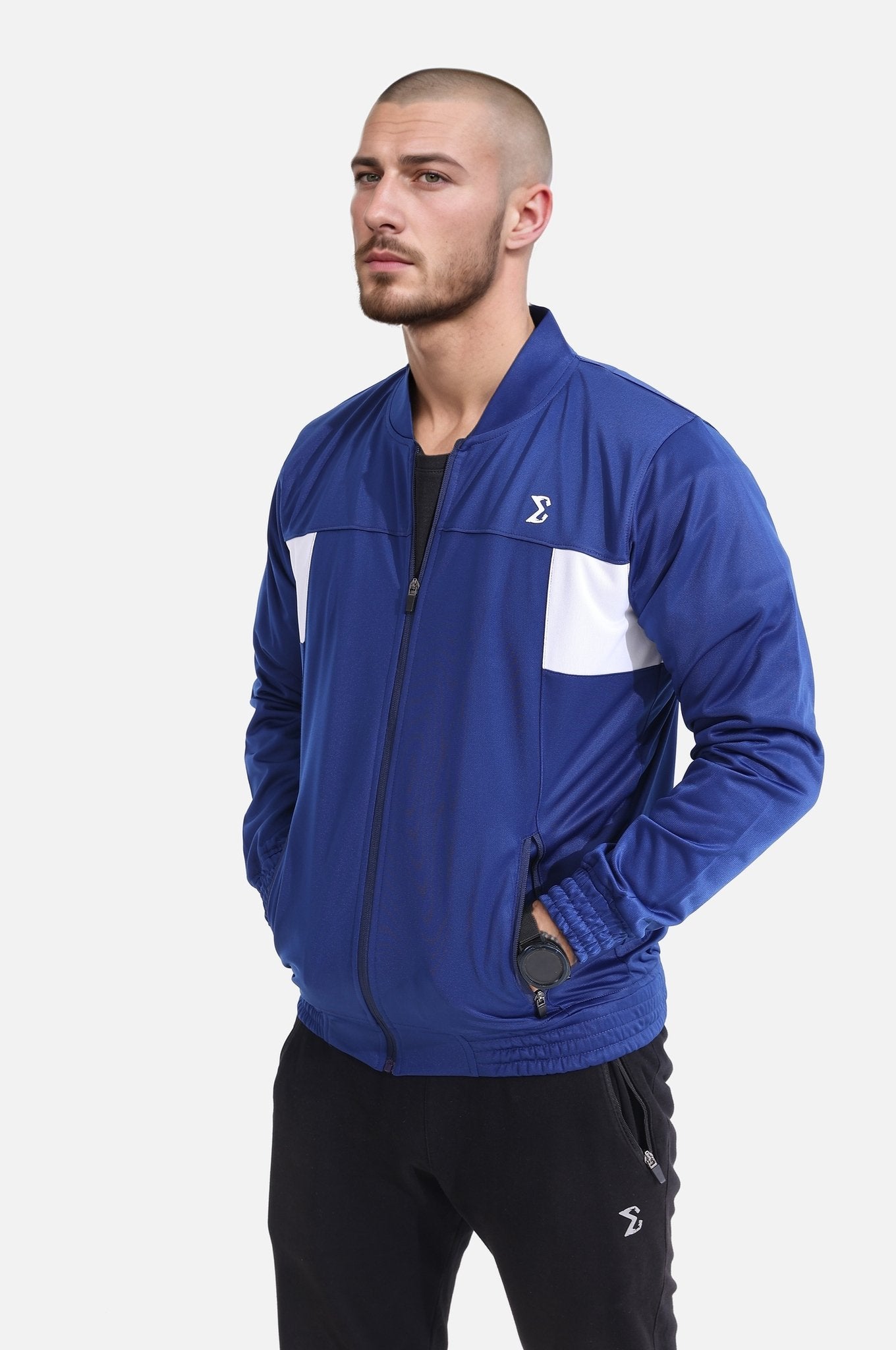 Bellwether Blue Men Tracksuit Jacket - Sigma Fit