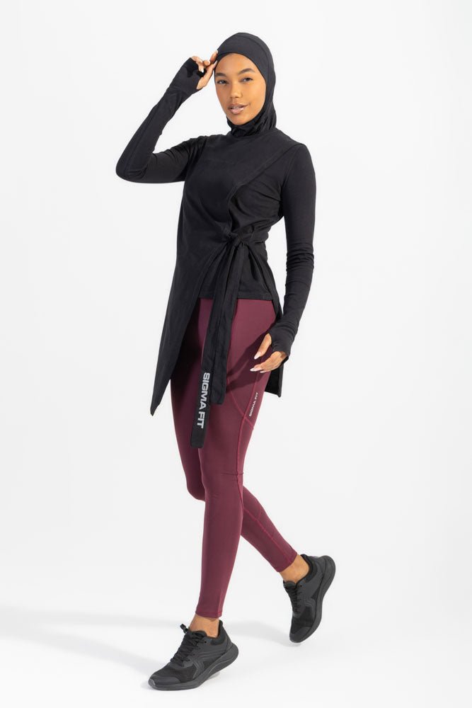 Black Comfy Hijab - Sigma Fit