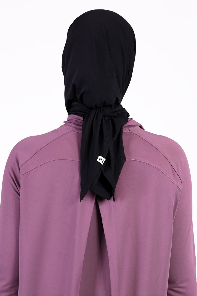 Black Easy Wrap Hijab - Sigma Fit