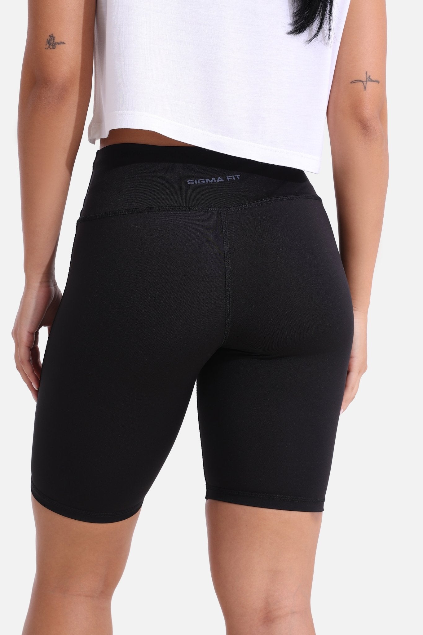 Black Essential Biker Short - Sigma Fit