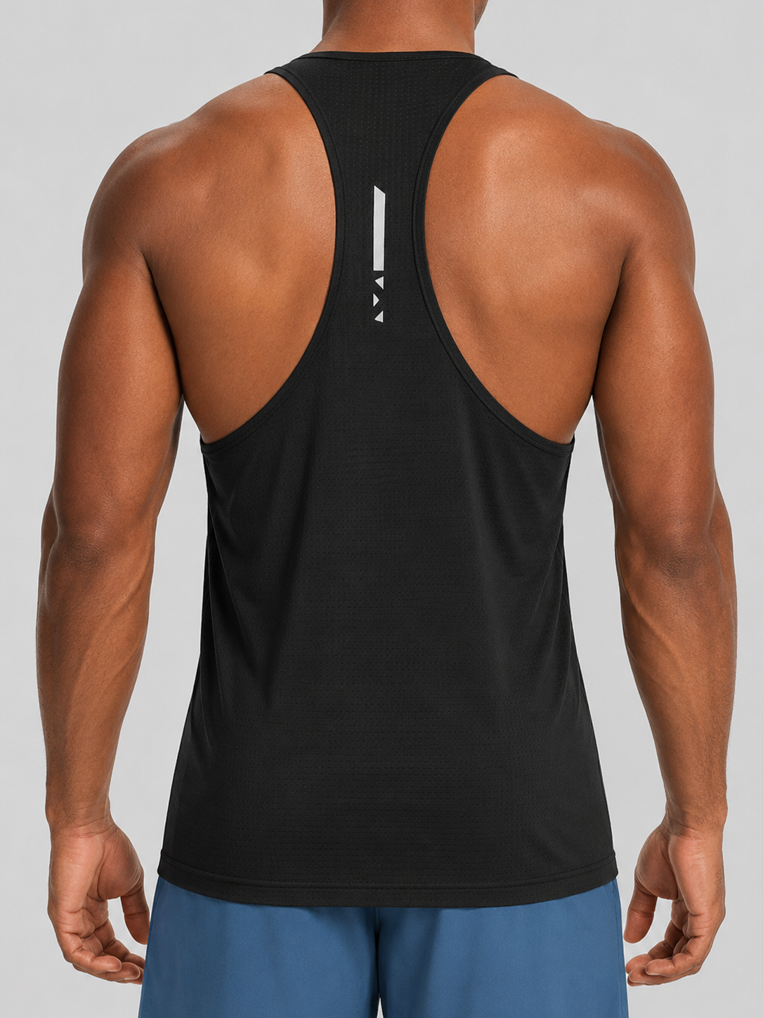 Black Form Tank Top back detail - Sigma Fit