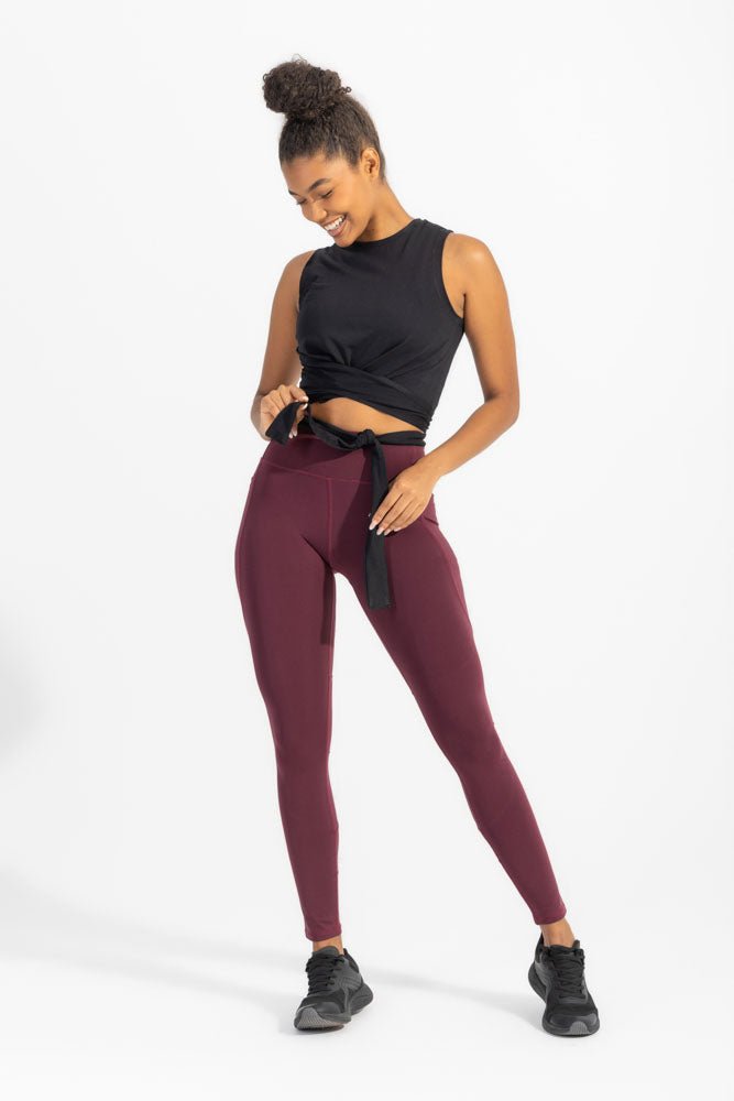 Black Knotted Tank Top - Sigma Fit