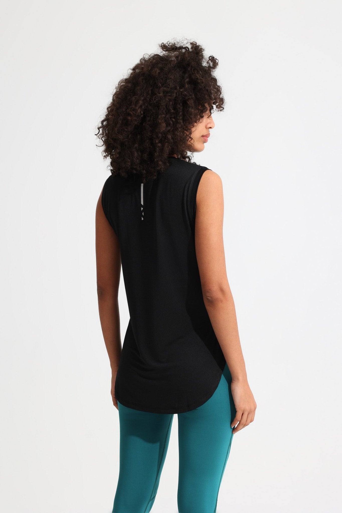 Black LiteRun Sleeveless Tee - Sigma Fit