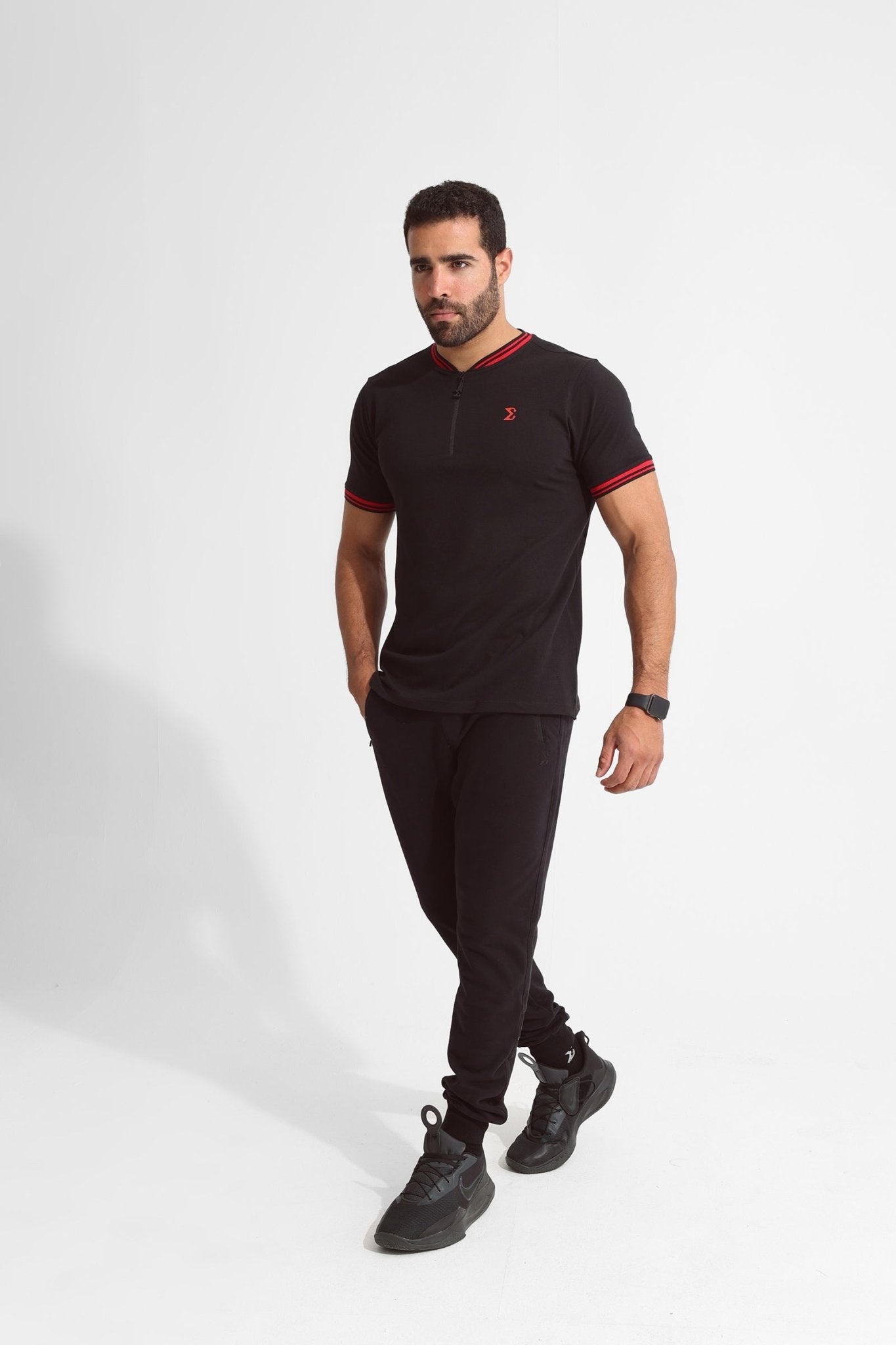 Black Surf Z Polo T-shirt - Sigma Fit