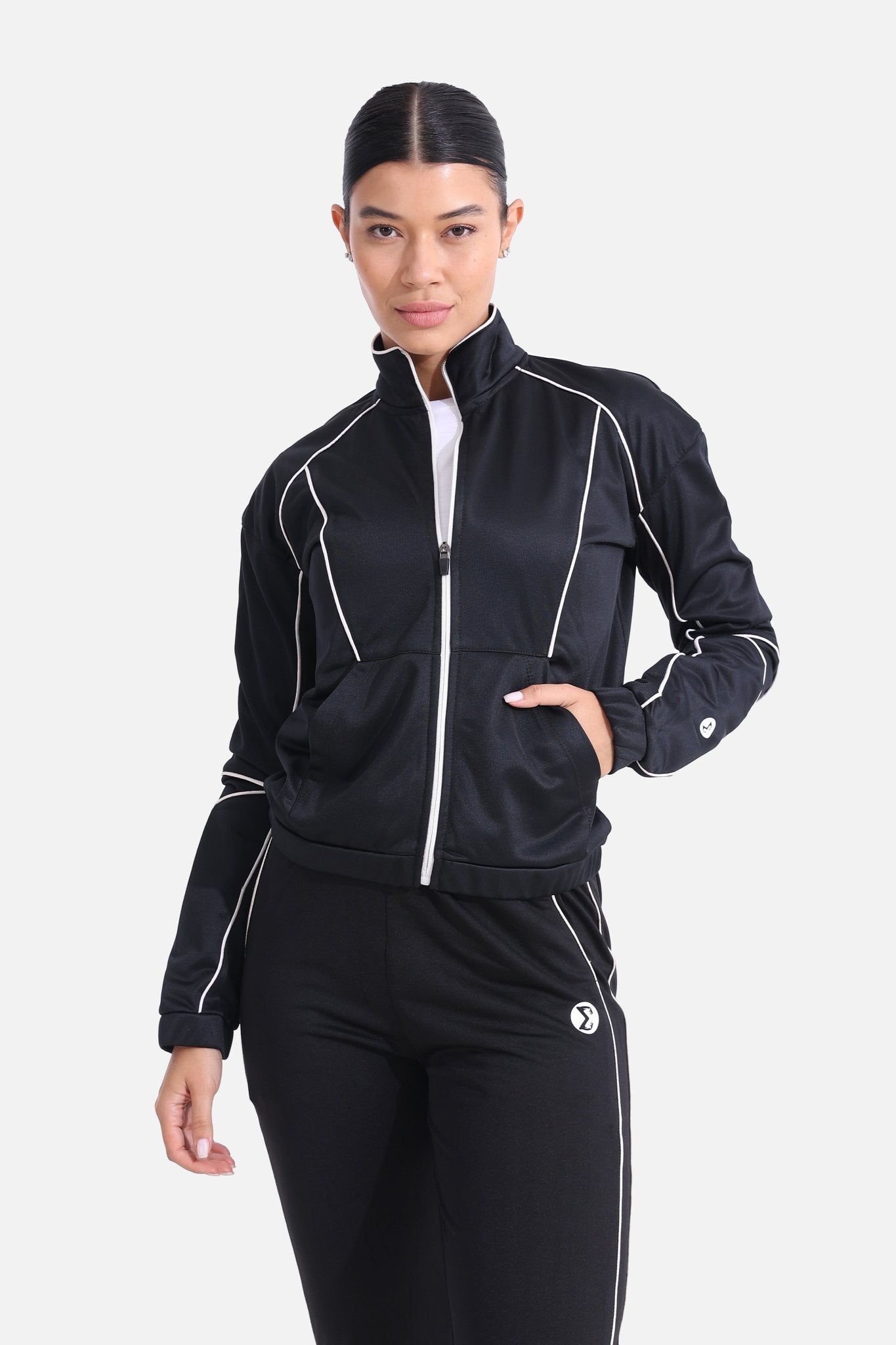 Black Tracksuit Jacket - Sigma Fit