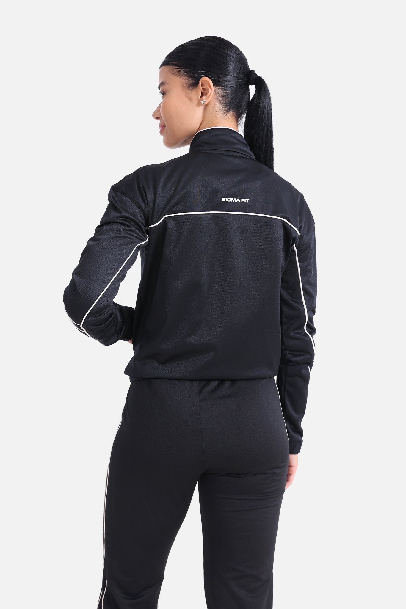 Black Tracksuit Jacket - Sigma Fit