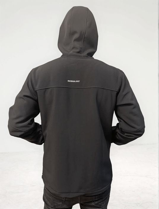 Black Vital Zip Jacket - Sigma Fit