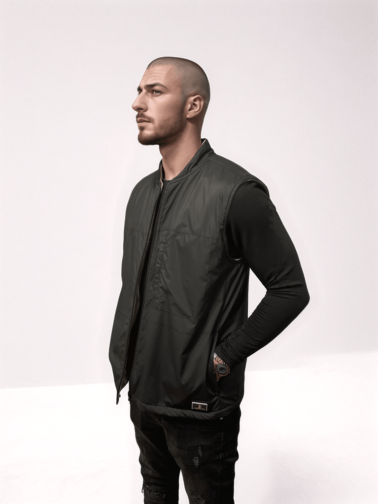Reversible Pro Vest Black/Beige | Sigma Fit
