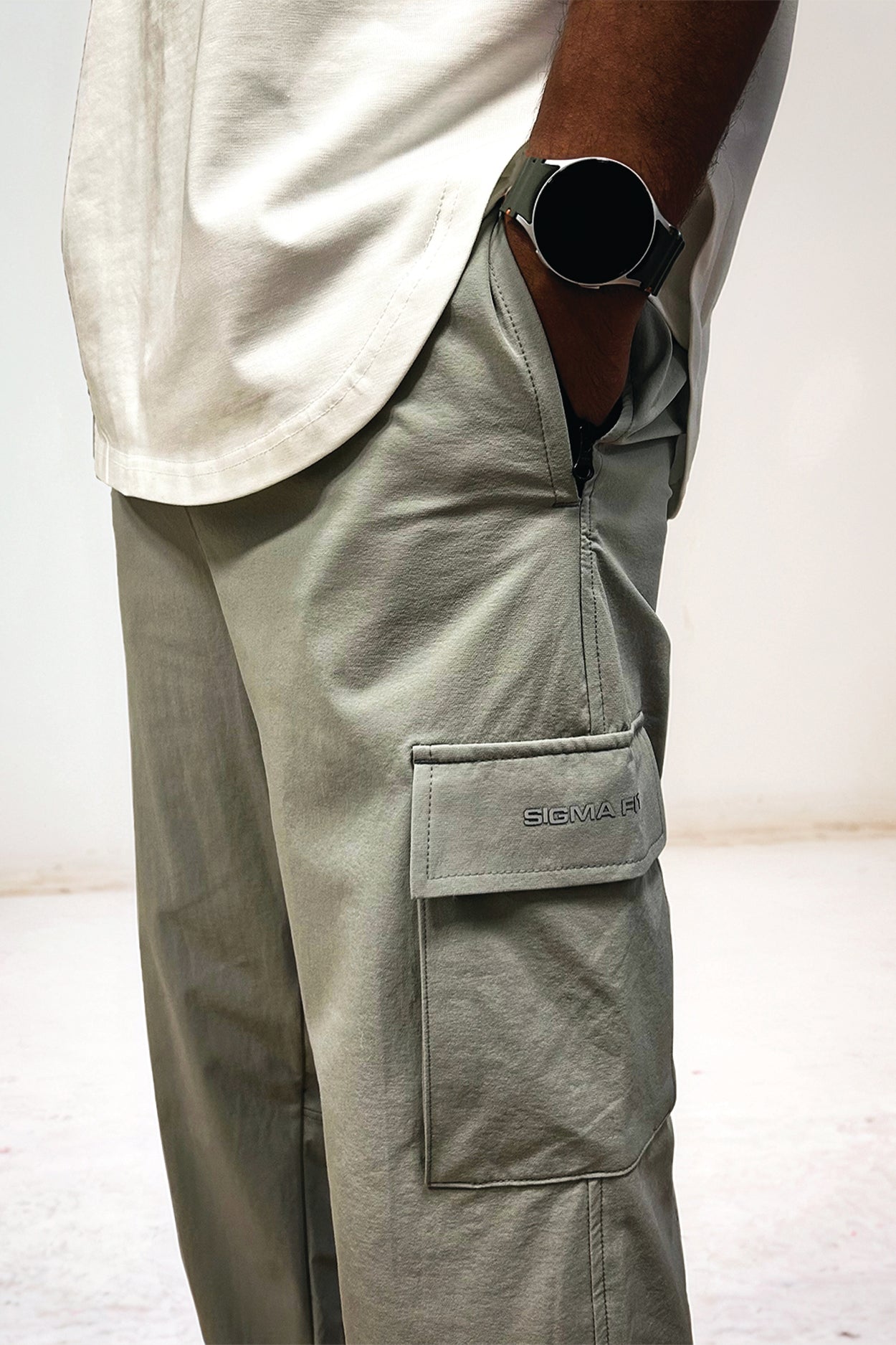 Cargo Joggers Gray - Sigma Fit