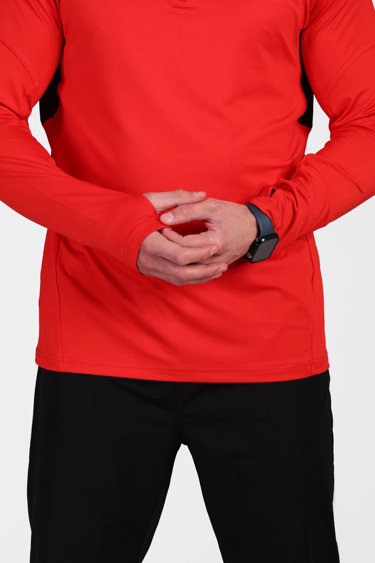 Crosswind Quarter Zipper Flame Scarlet - Sigma Fit