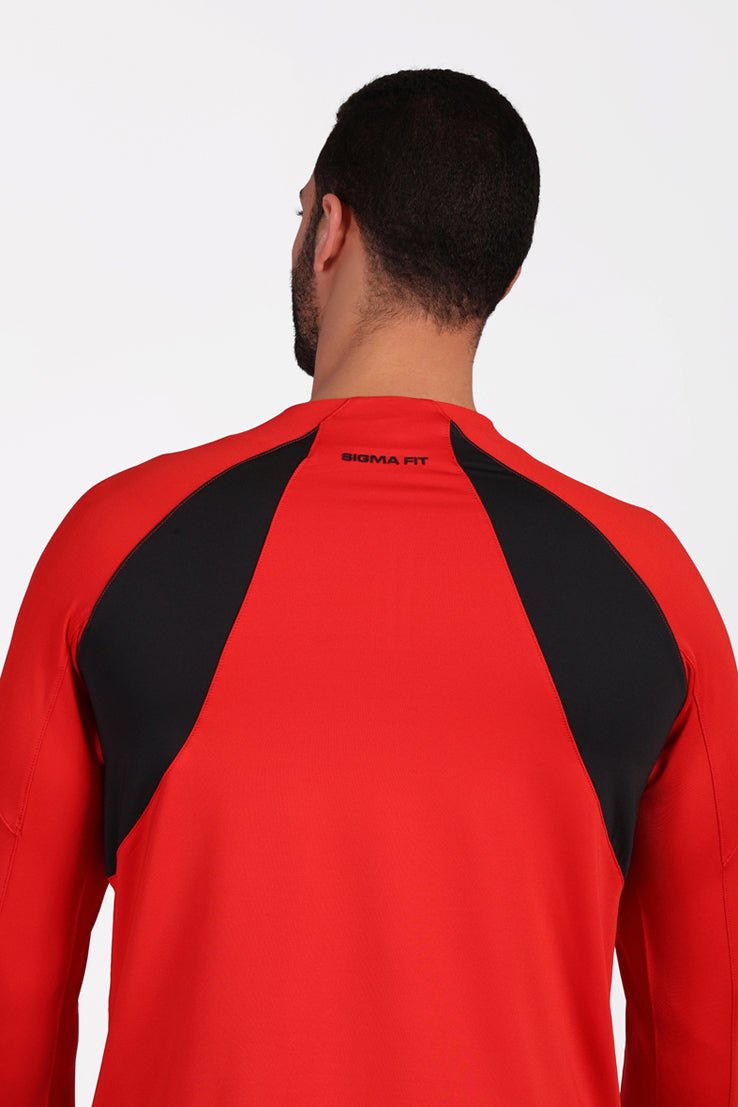 Crosswind Quarter Zipper Flame Scarlet - Sigma Fit