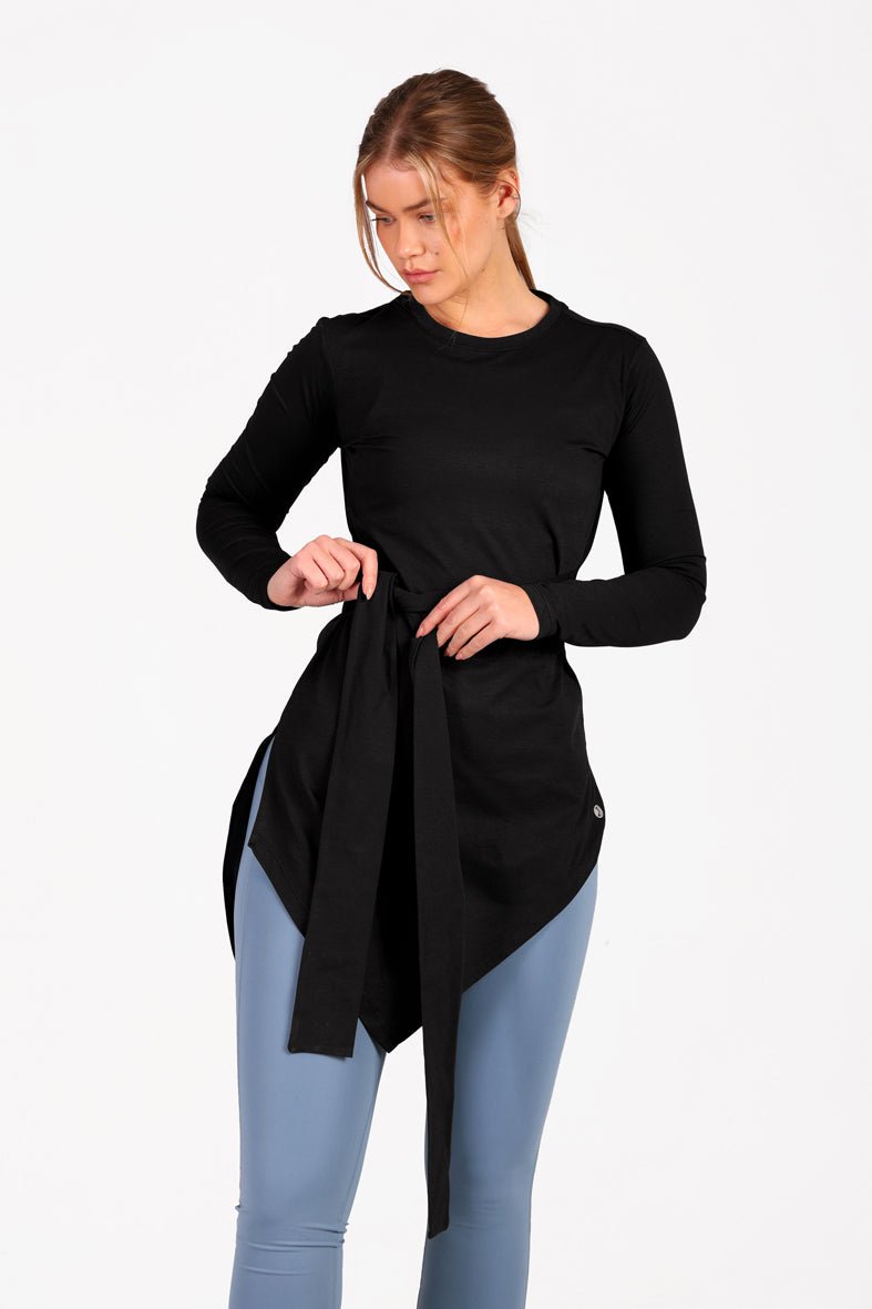 Dual Knot Top Black - Sigma Fit