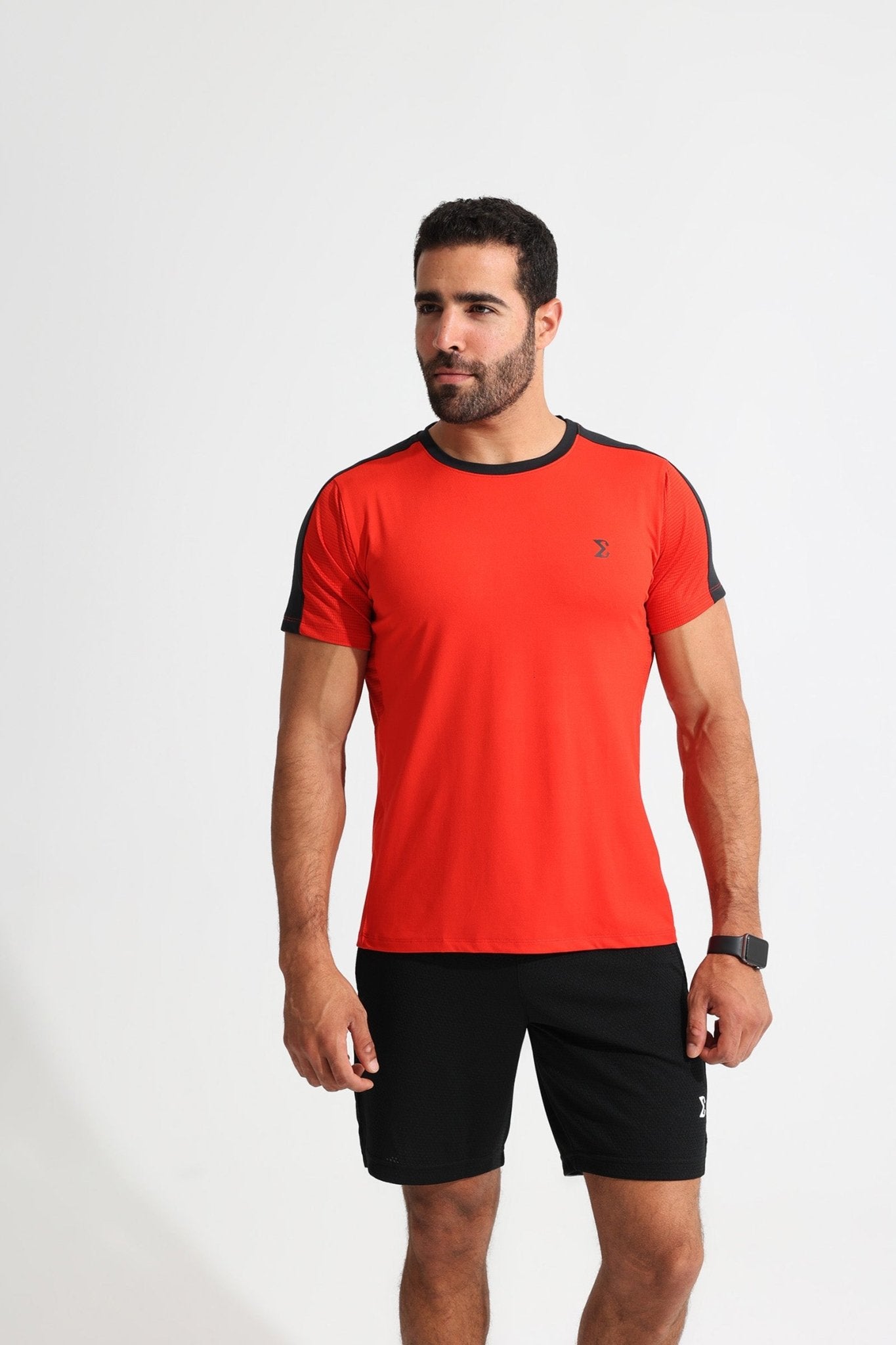 Flame Scarlet Contrast Tee - Sigma Fit