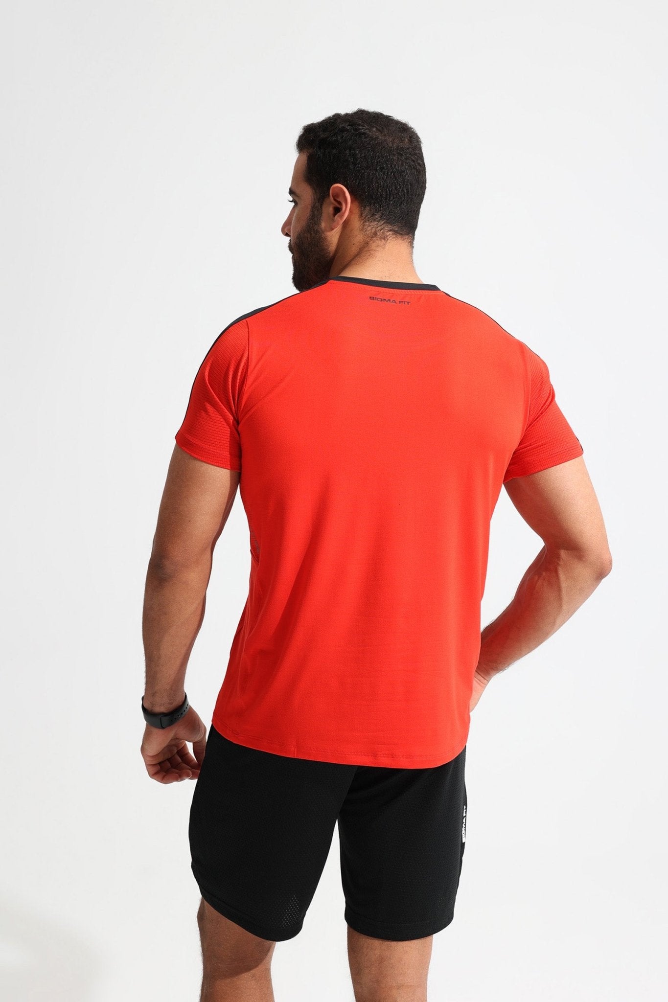 Flame Scarlet Contrast Tee - Sigma Fit