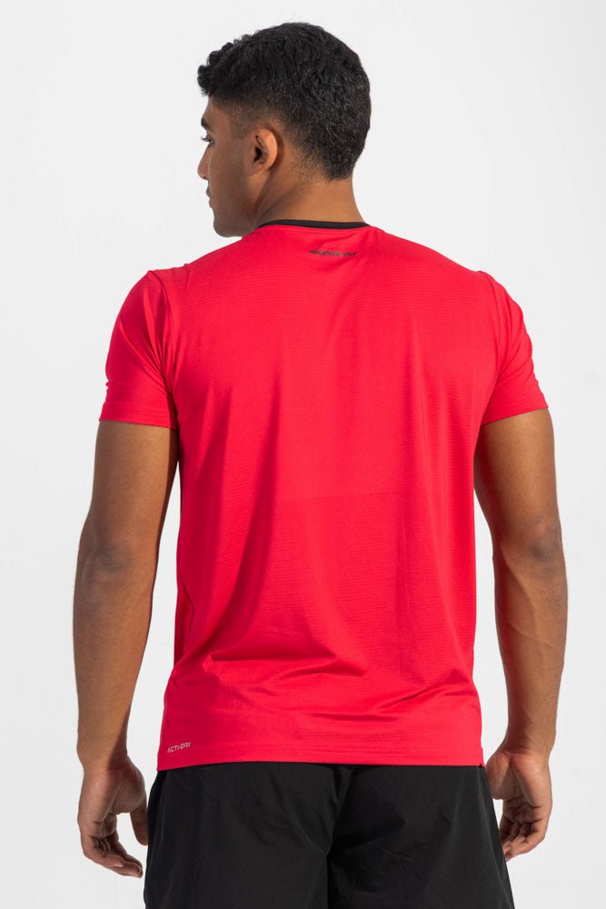 Flame Scarlet Racket Sports Tee - Sigma Fit