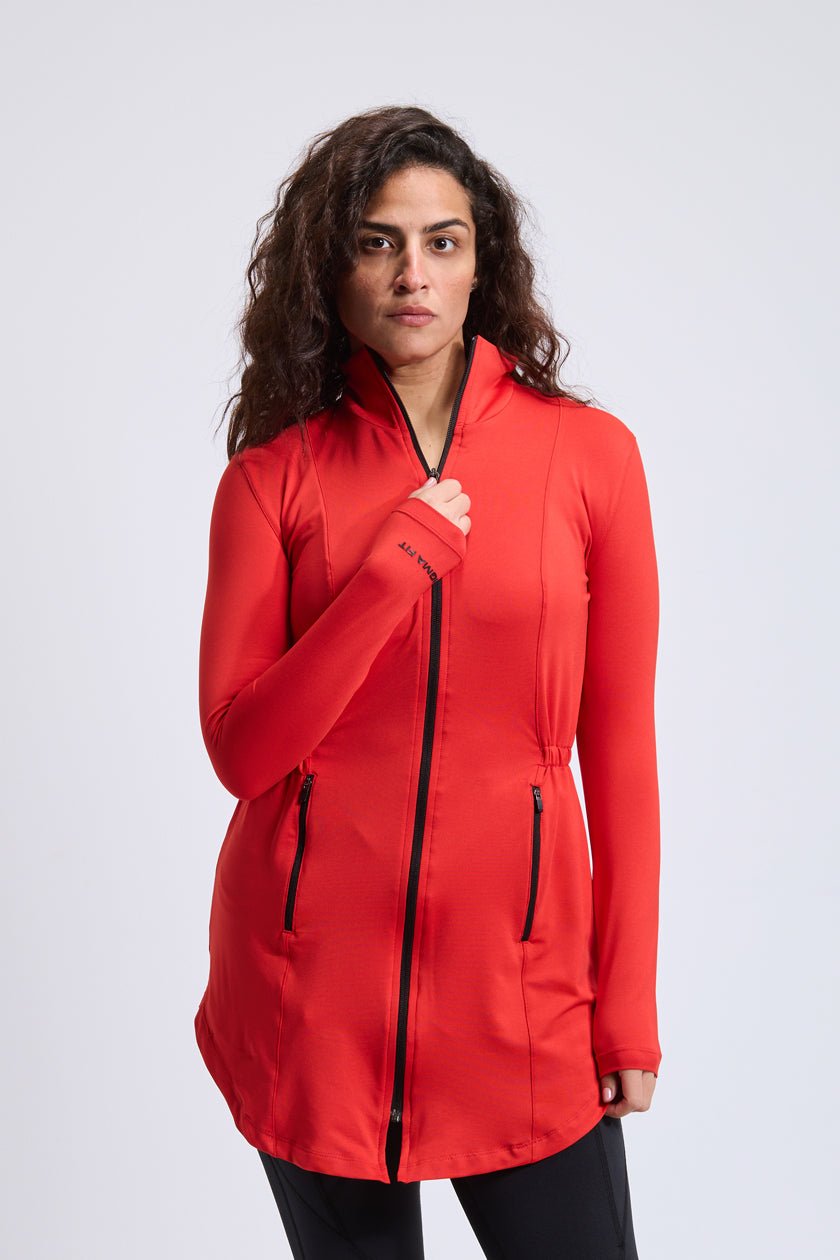 Flame Scarlet Sports Cardigan - Sigma Fit