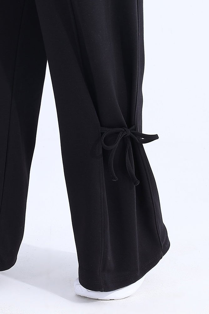 Flow Modal Black Trouser - Sigma Fit