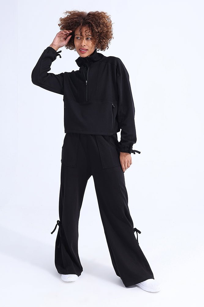 Flow Modal Black Trouser - Sigma Fit