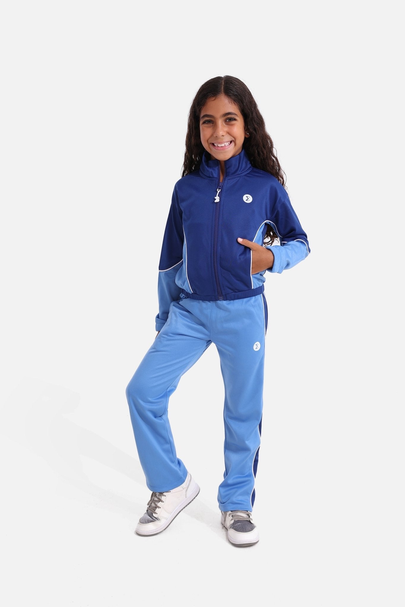 Girls Bellwether blue Tracksuit - Sigma Fit