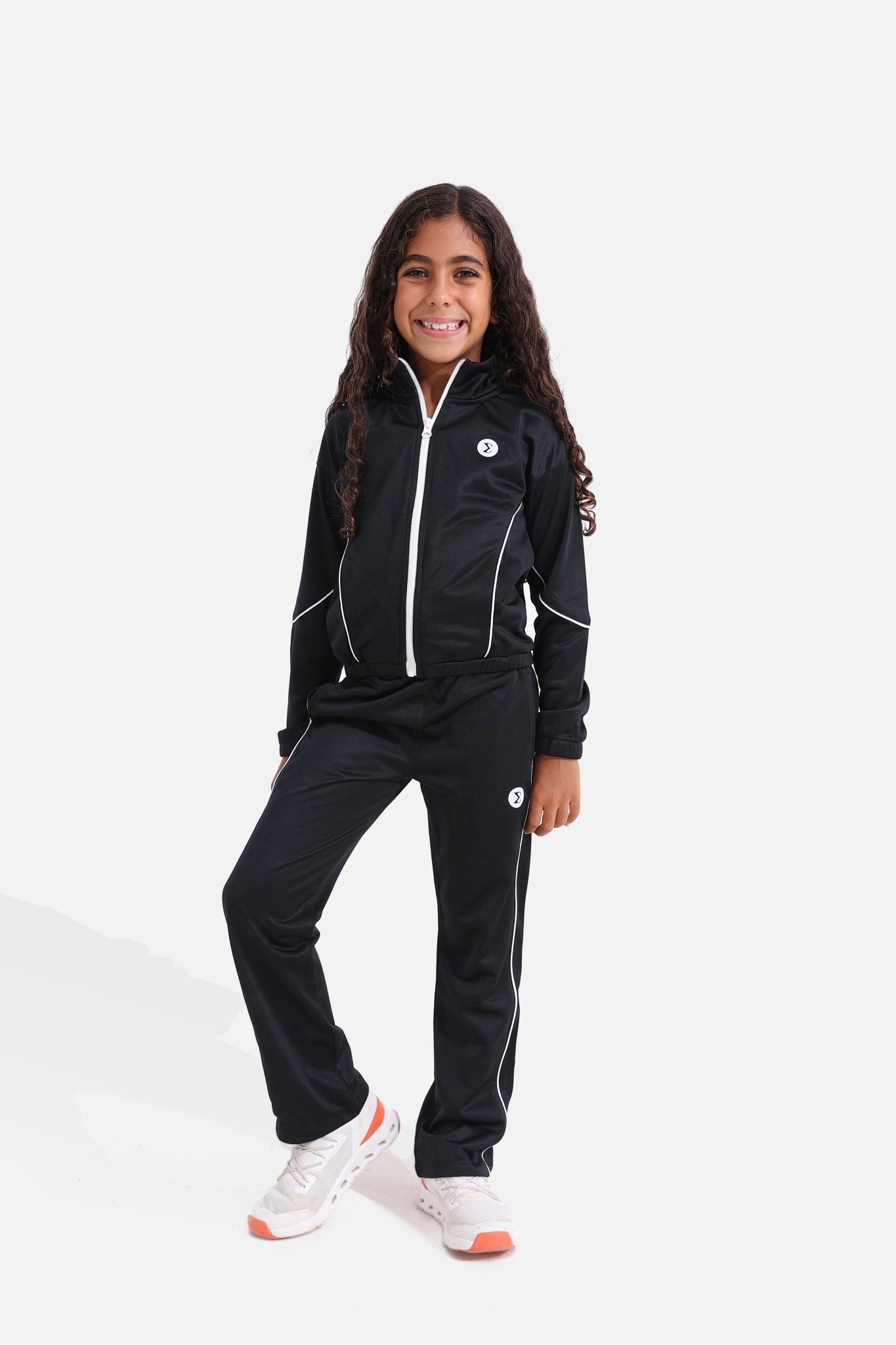 Girls Black Tracksuit - Sigma Fit