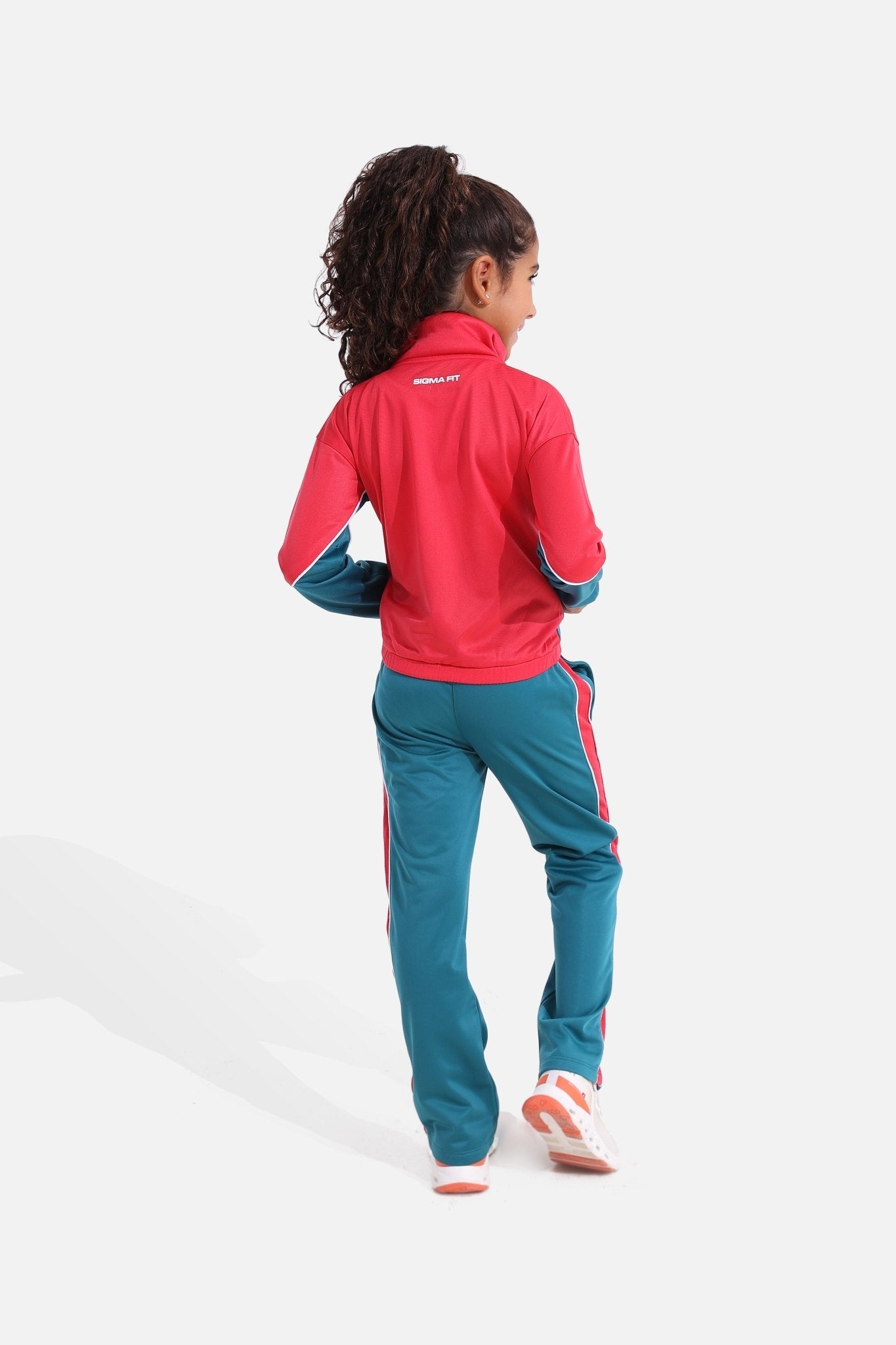 Girls Spruce/Magenta Tracksuit - Sigma Fit