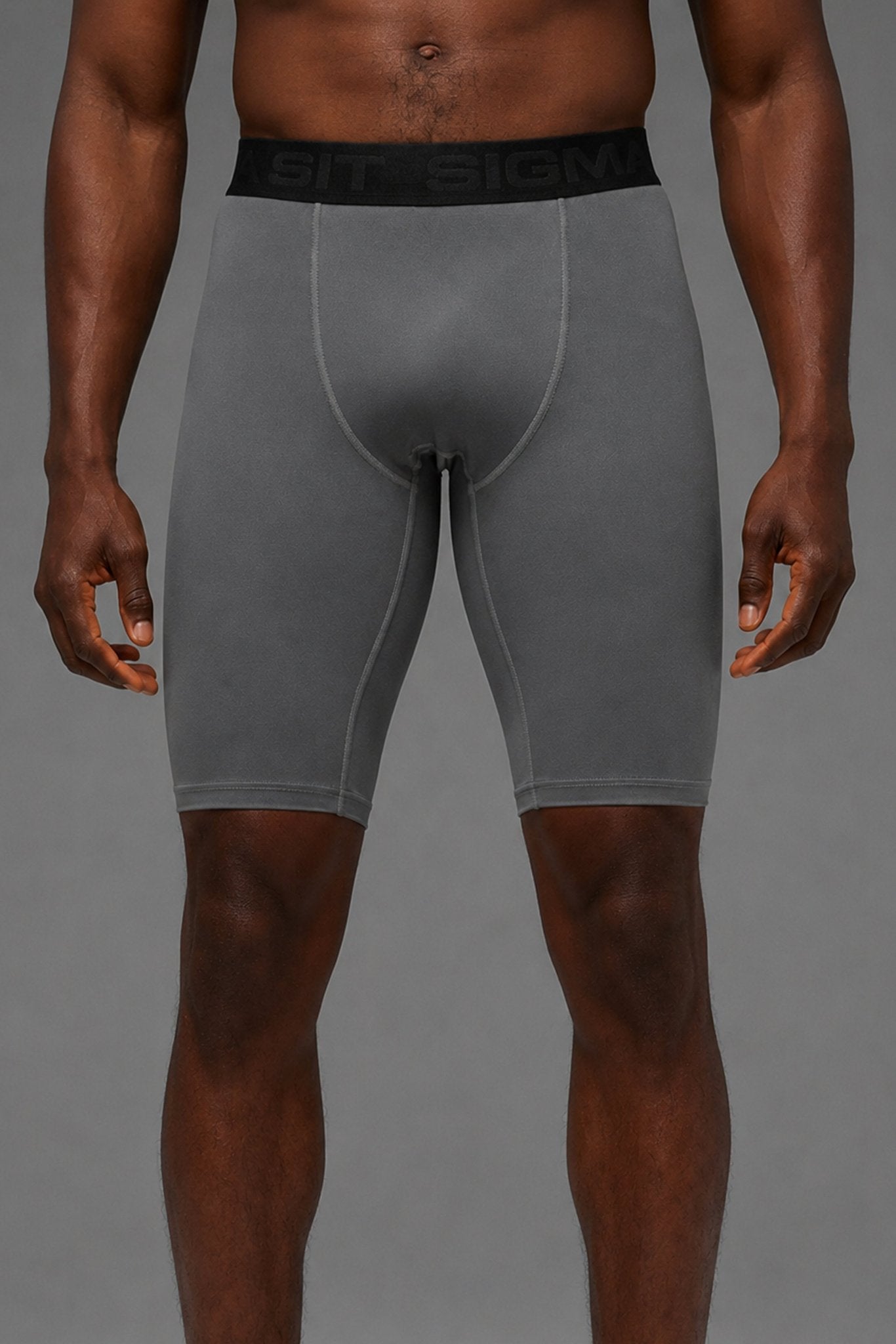 Gray Compression Shorts - Sigma Fit