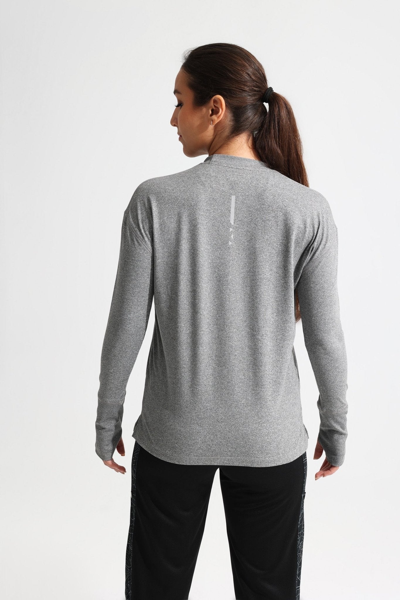 Gray LS Performance Tee - Sigma Fit