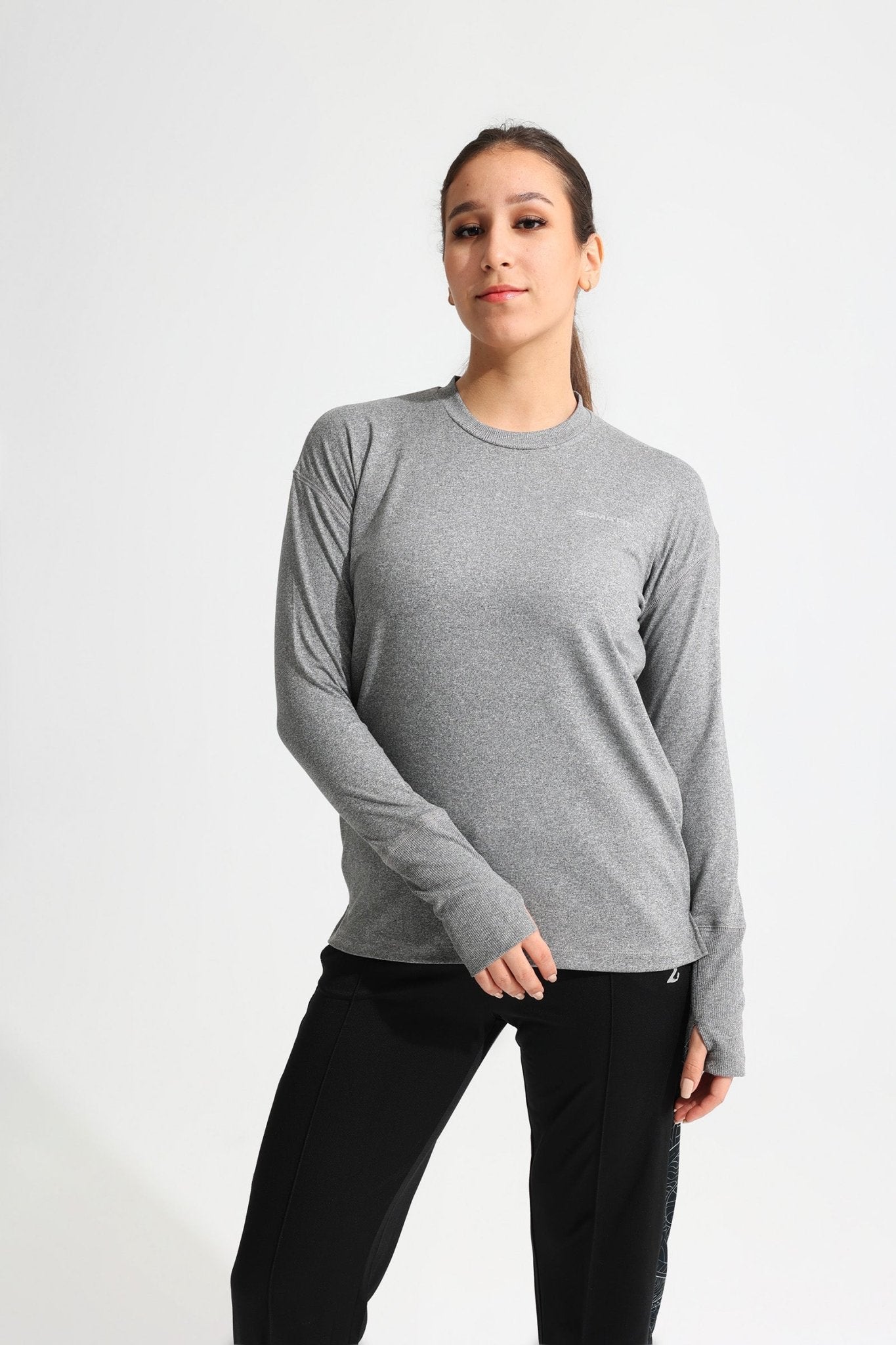 Gray LS Performance Tee - Sigma Fit