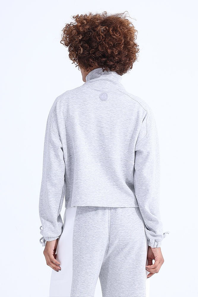 Gray Modal Zip Sweatshirt - Sigma Fit