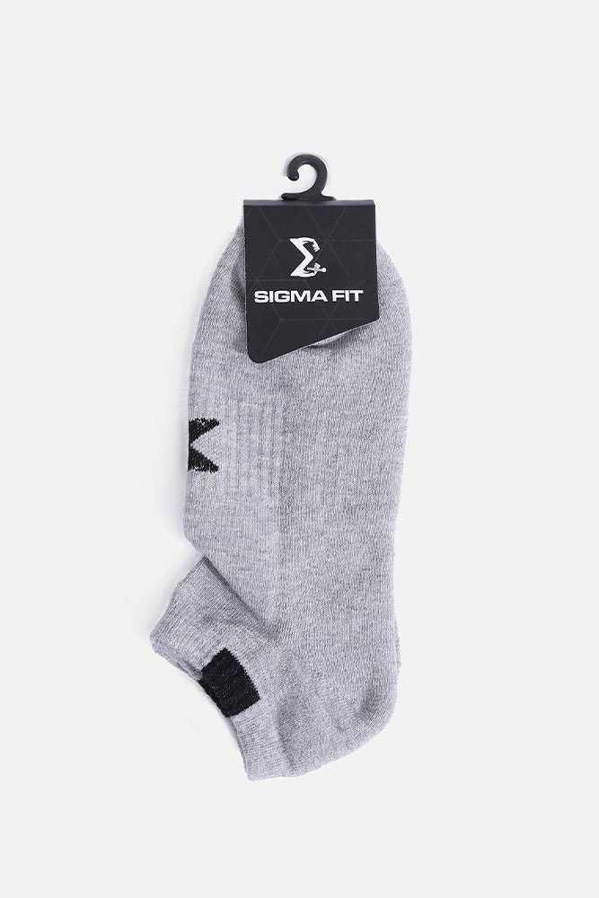 Gray Sigma Ankle Socks - Sigma Fit