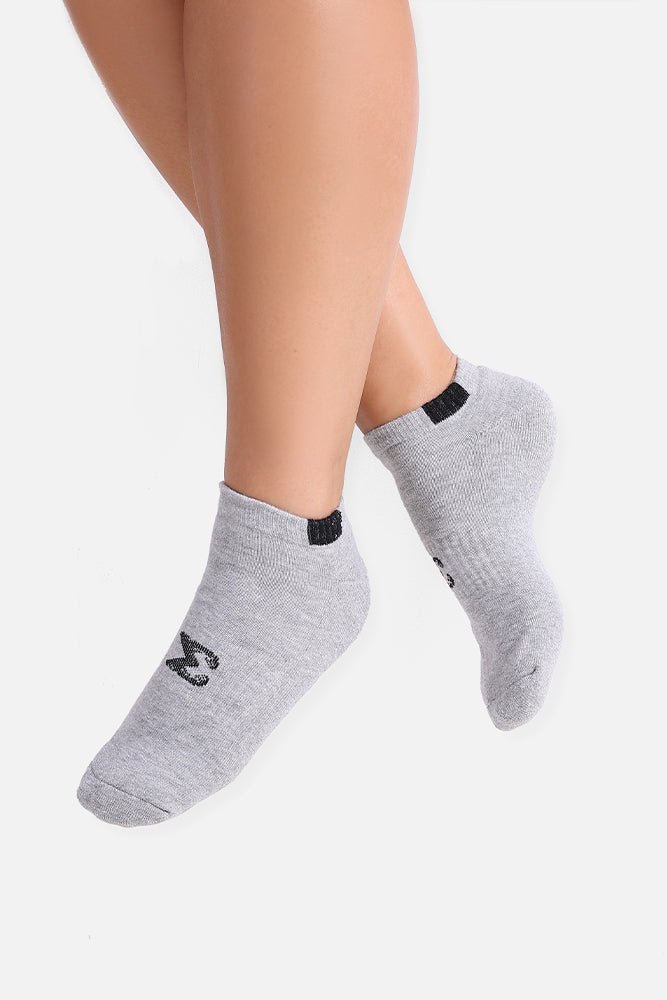 Gray Sigma Ankle Socks - Sigma Fit