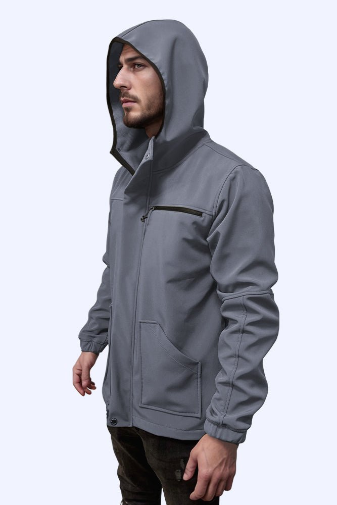 Gray Vital Zip Jacket - Sigma Fit