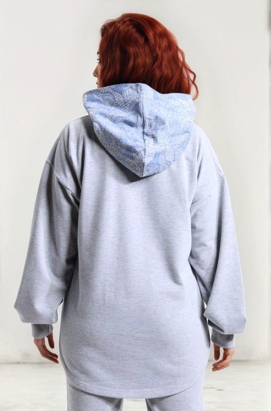 Heather Gray Oversized Hoodie - Sigma Fit