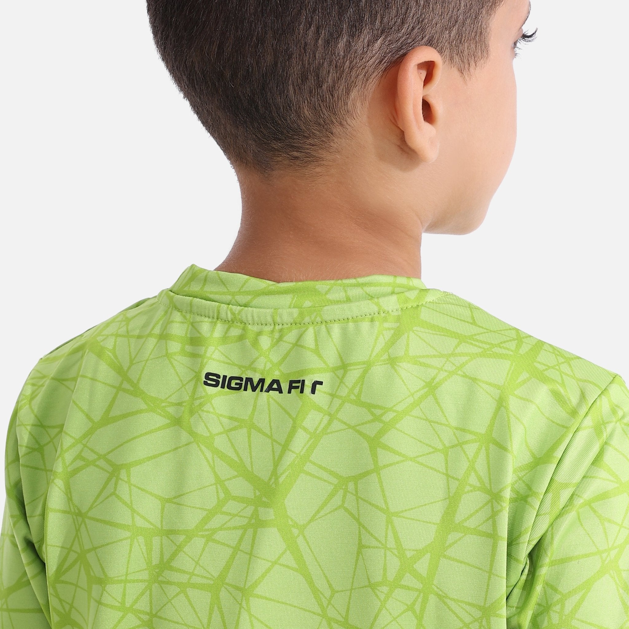 Kids Acid Lime Long Sleeve Tee - Sigma Fit