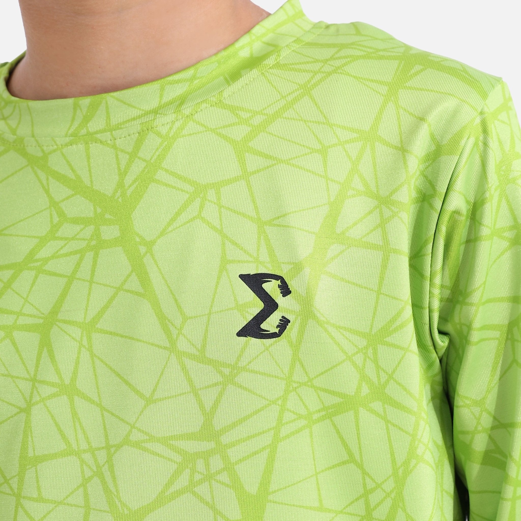 Kids Acid Lime Long Sleeve Tee - Sigma Fit