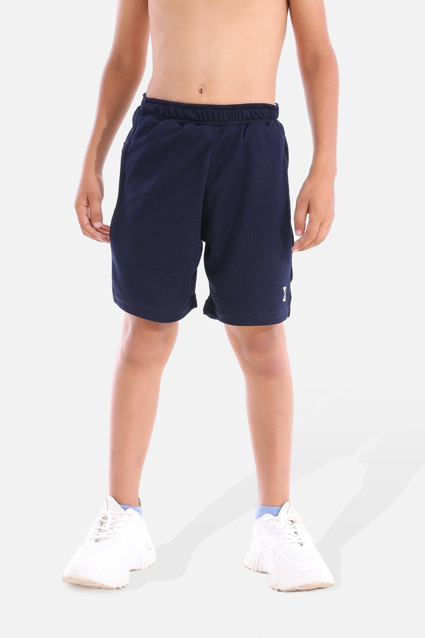 Kids Navy Blue 9 inch Shorts - Sigma Fit