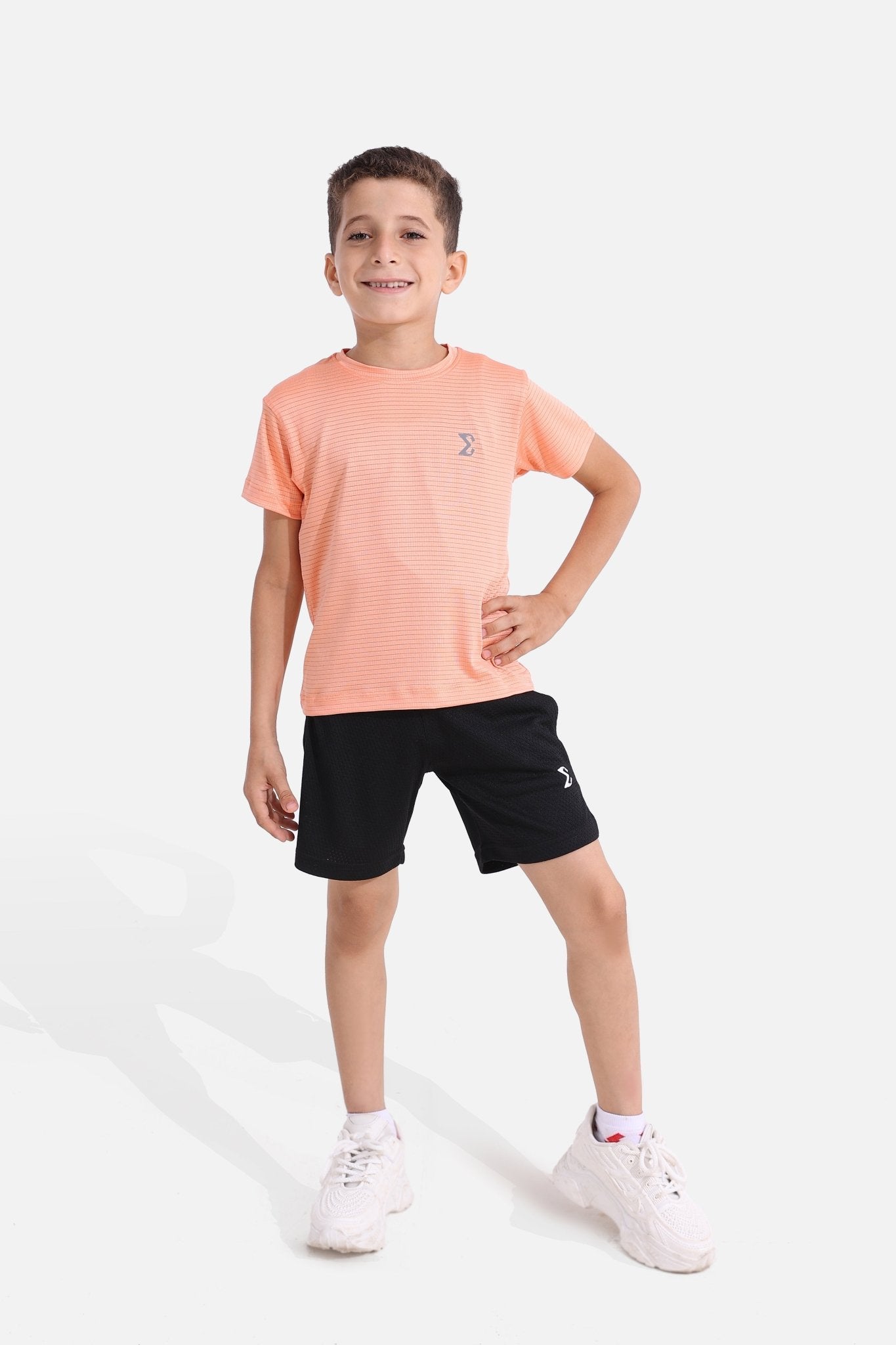 Kids Peach Pink Nimble T-Shirt - Sigma Fit