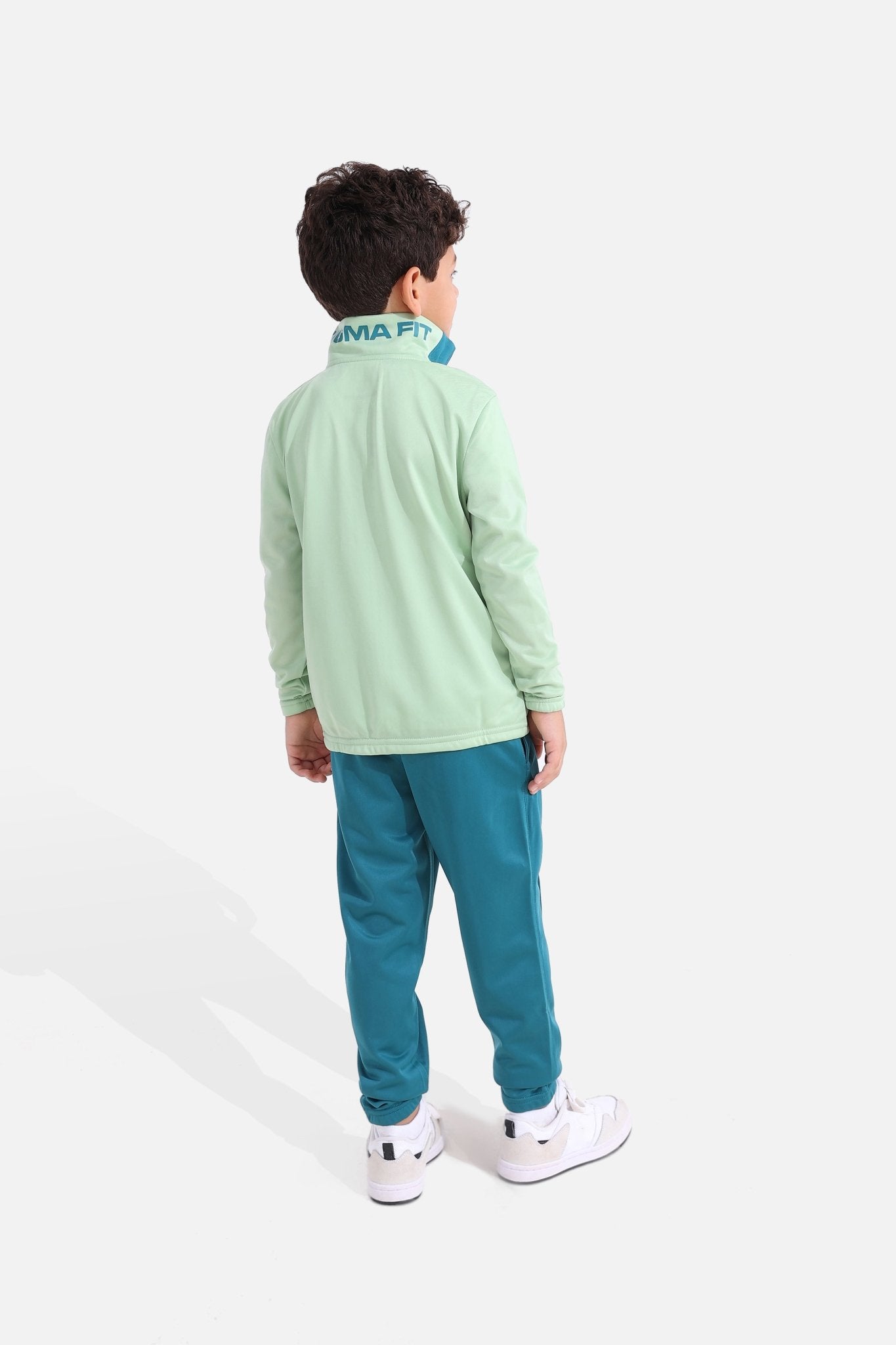 Kids Quiet Green Tracksuit - Sigma Fit