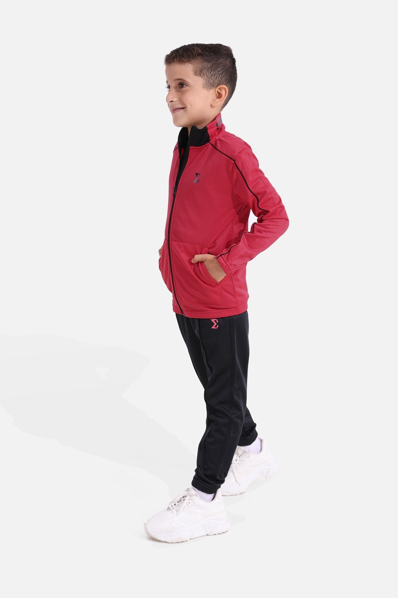 Kids Viva Magenta/Black Tracksuit - Sigma Fit