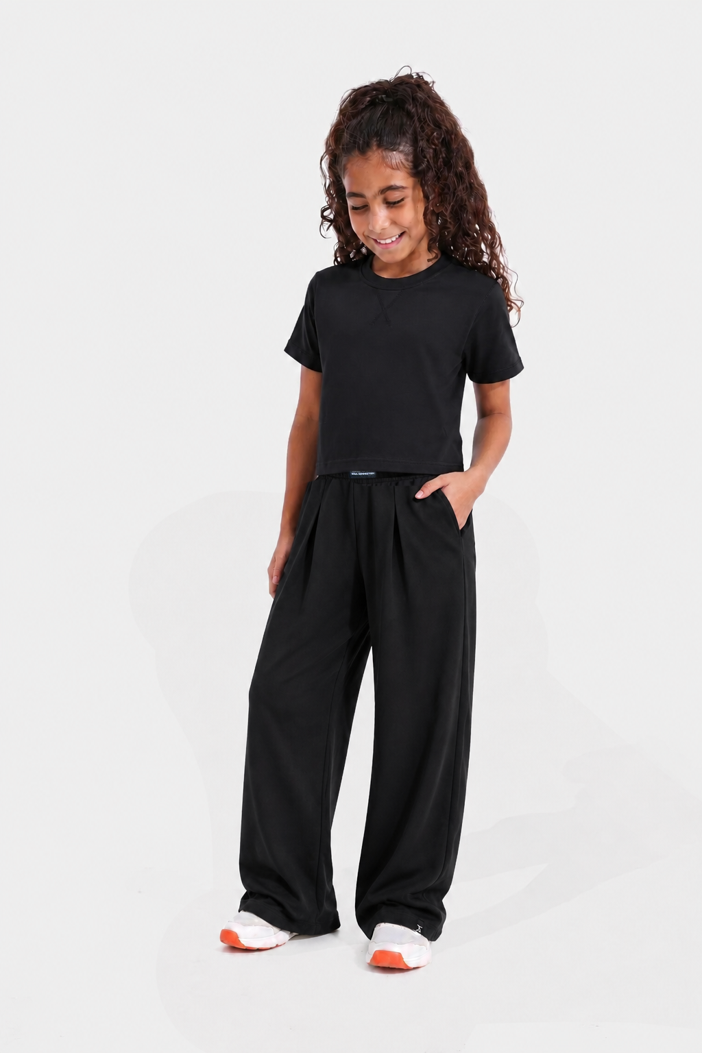 Girls Cloud Chic Tee - Black - Sigma Fit