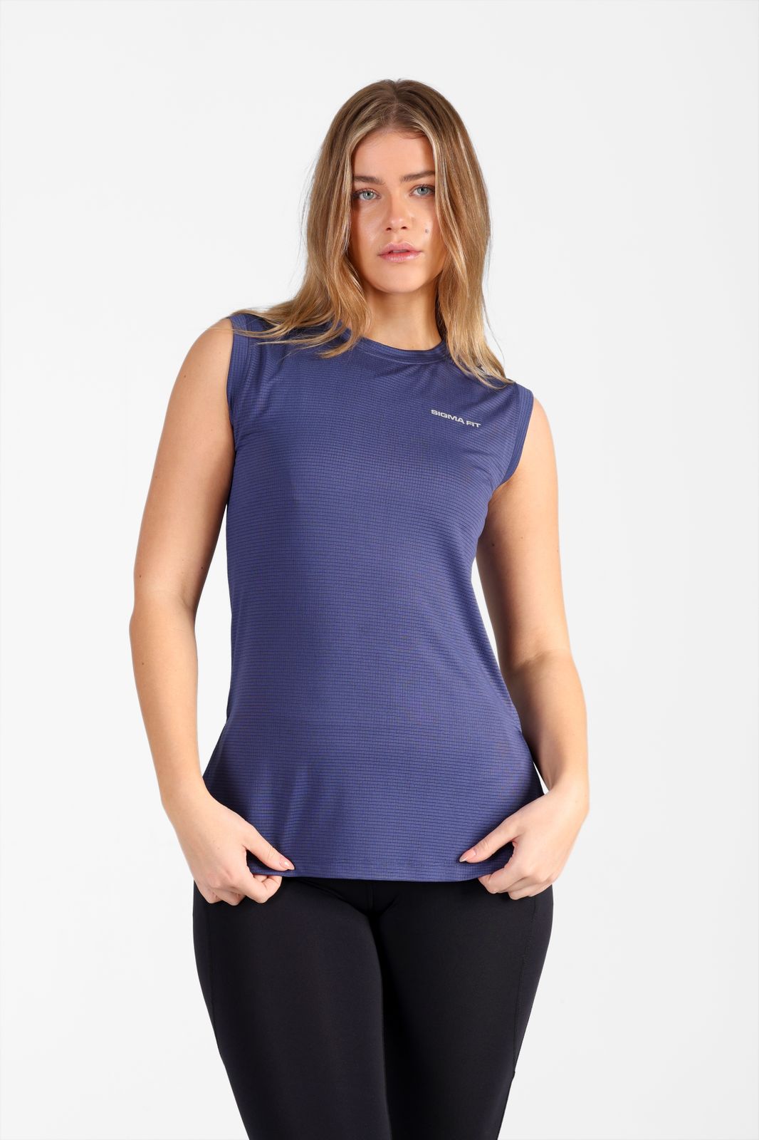 LiteRun Sleeveless Tee Cobalt - Sigma Fit