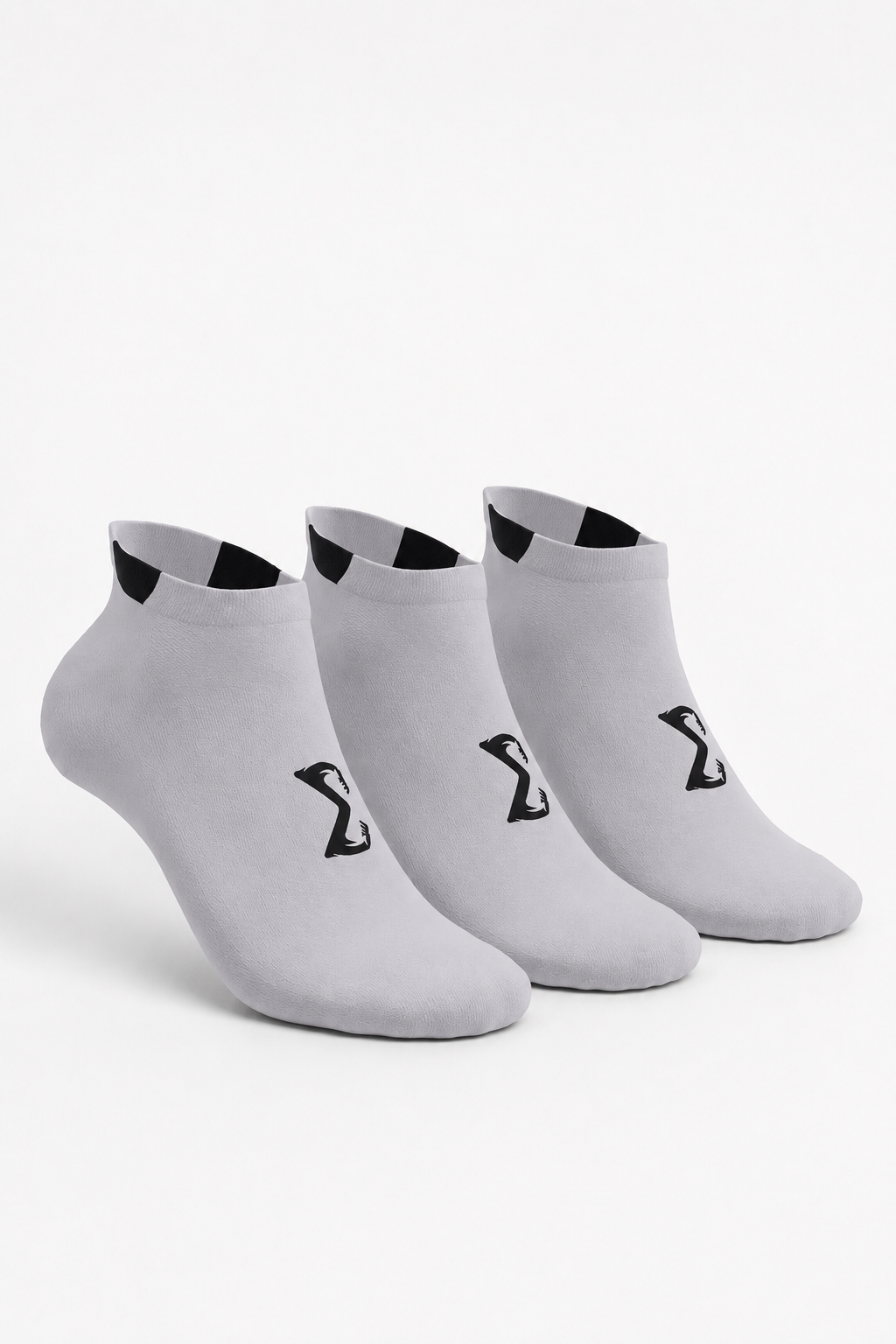 Sigma Ankle Socks - Gray (Pack of 3 Pairs) - Sigma Fit