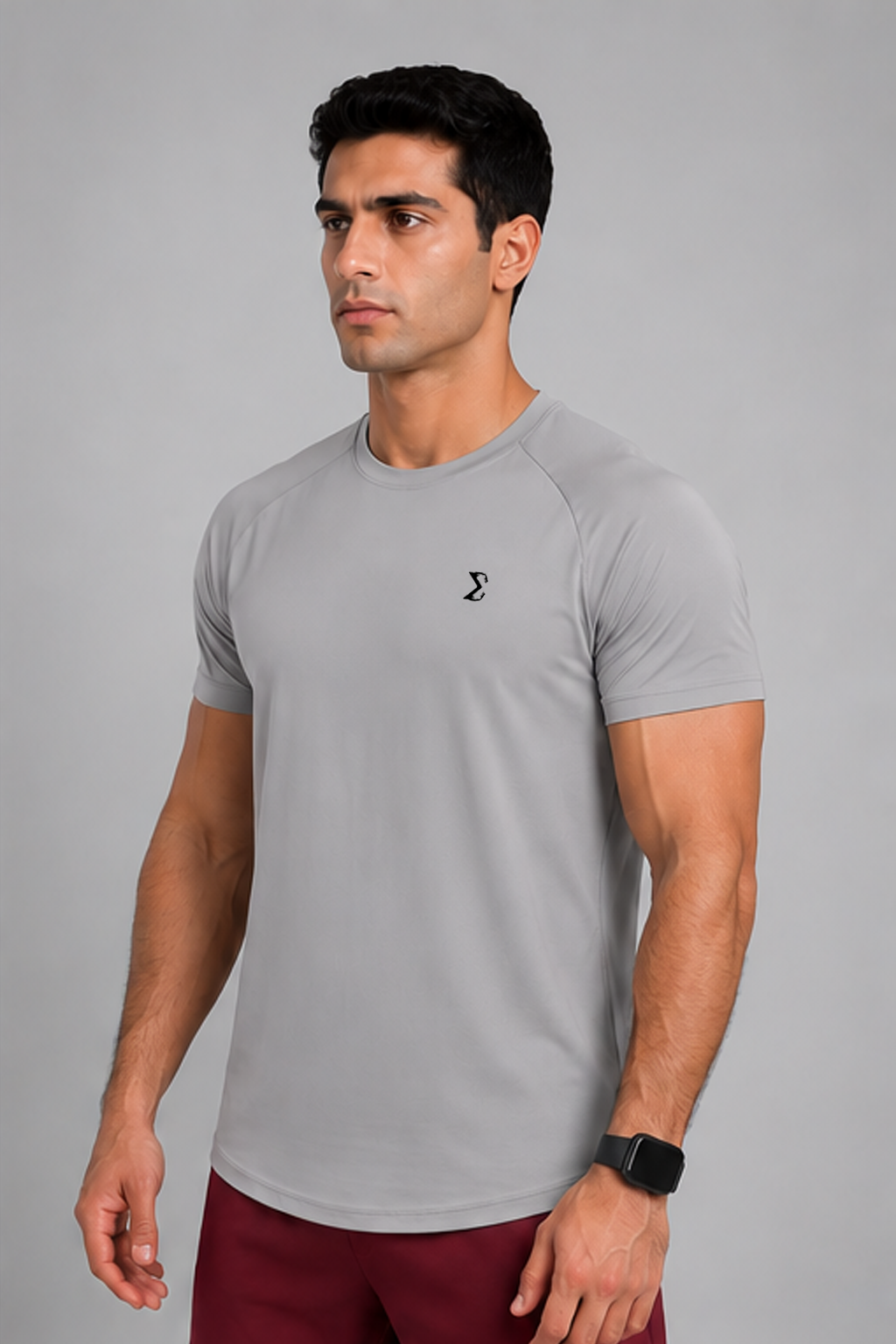 Gray Rush T-Shirt - Three-Quarter - Sigma Fit