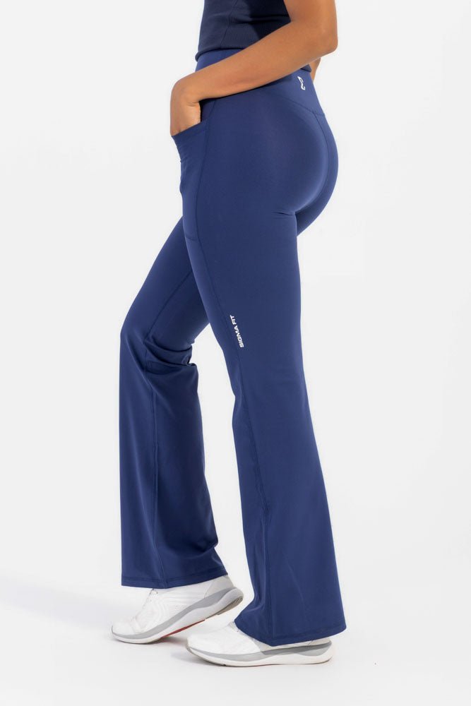 Navy Yoga Flare Pants - Sigma Fit