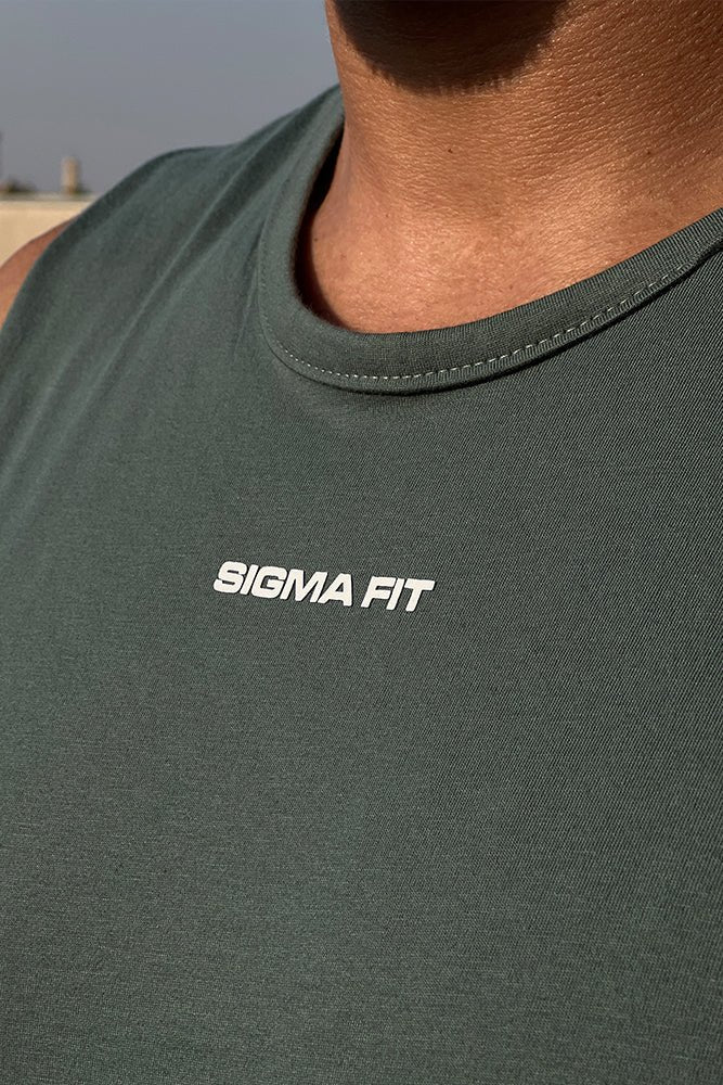 Olive Tank Top - Sigma Fit